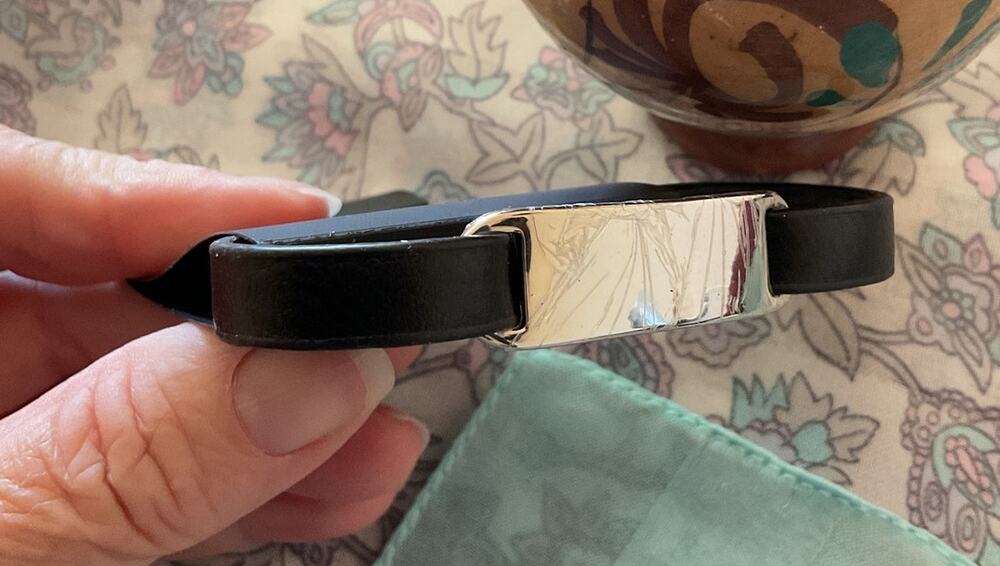 NWT 21Men Black & Silver Bracelet